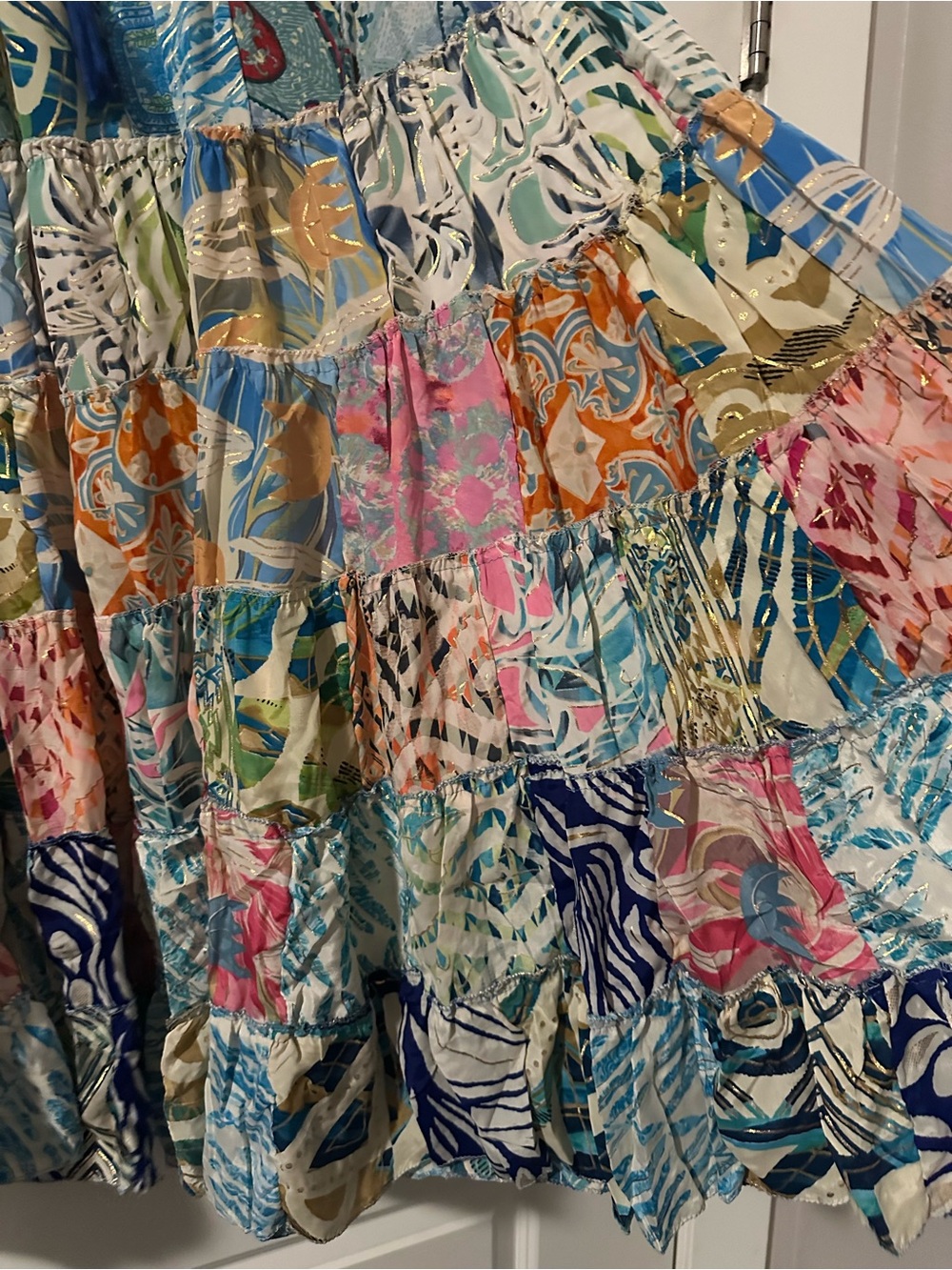 Boho patchwork skirt - Picture 3 of 5